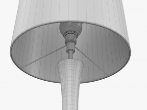 Table lamp with shade 03 3D Model