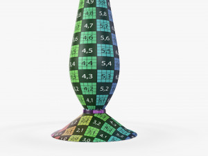 Table lamp with shade 03 3D Model