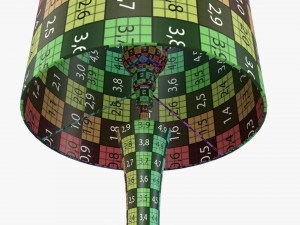 Table lamp with shade 03 3D Model
