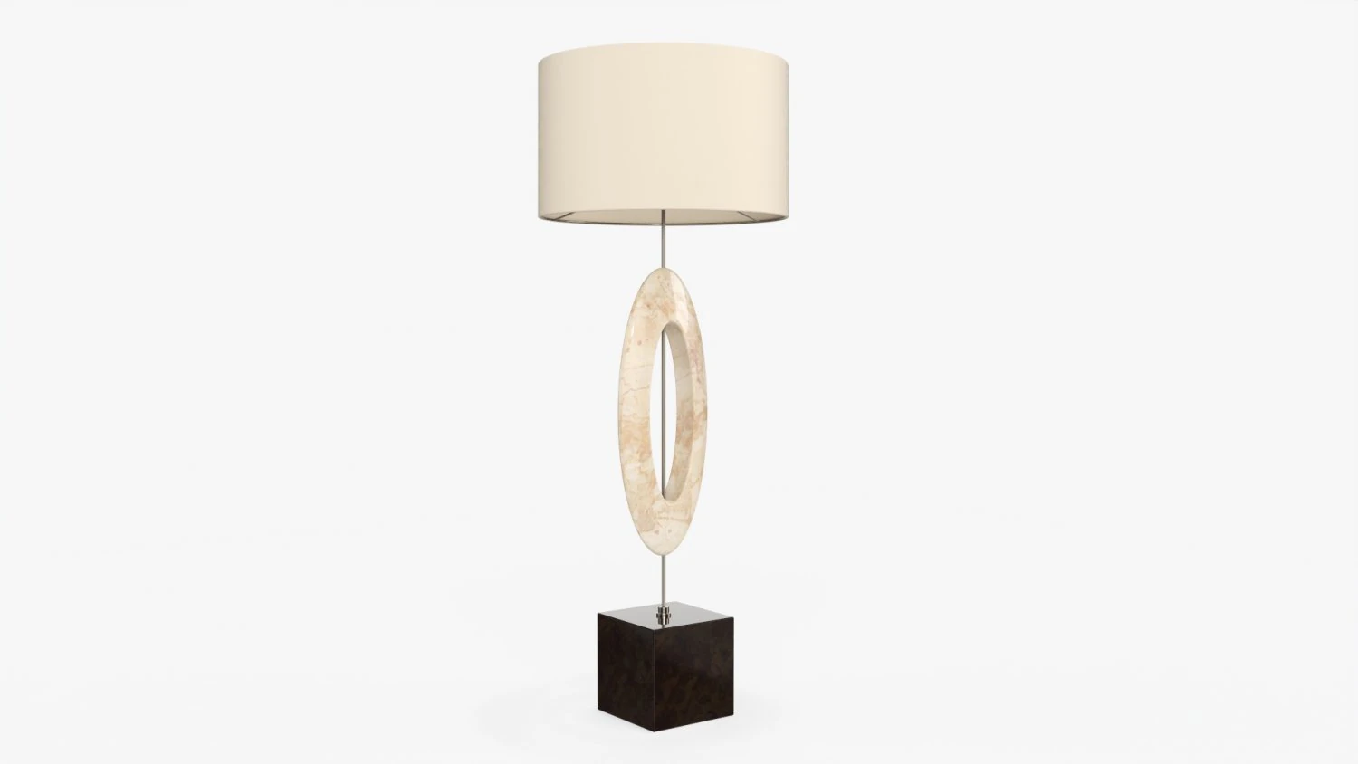 Table lamp with shade 04 3D Model .c4d .max .obj .3ds .fbx .stl .blend 