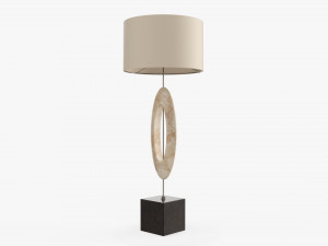 Table lamp with shade 04 Model 3D