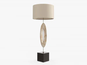 Table lamp with shade 04 3D Model