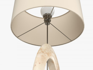 Table lamp with shade 04 Model 3D