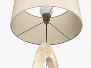 Table lamp with shade 04 3D Model