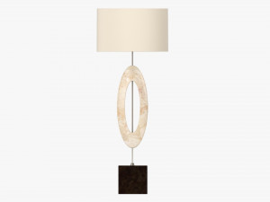 Table lamp with shade 04 Model 3D