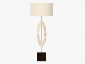 Table lamp with shade 04 3D Model