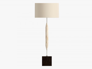 Table lamp with shade 04 Model 3D