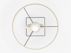 Table lamp with shade 04 Model 3D