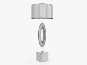 Table lamp with shade 04 3D Model