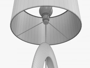 Table lamp with shade 04 3D Model