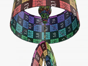 Table lamp with shade 04 3D Model