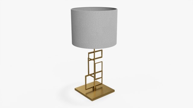Table lamp with shade 05 3D Model .c4d .max .obj .3ds .fbx .stl .blend 