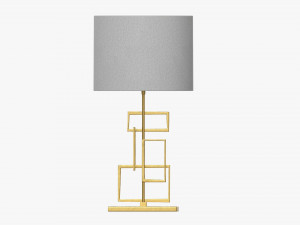 Table lamp with shade 05 3D Model