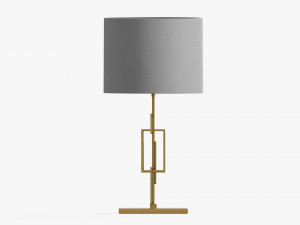 Table lamp with shade 05 3D Model