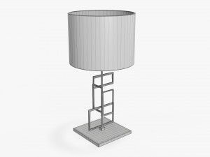 Table lamp with shade 05 3D Model