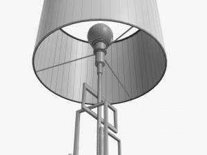 Table lamp with shade 05 3D Model