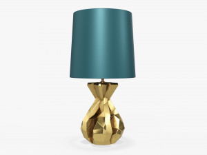 Table lamp with shade 06 3D Model