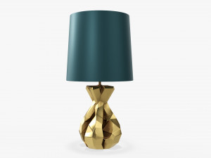 Table lamp with shade 06 Model 3D