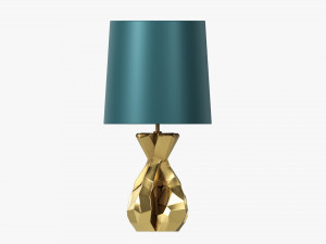 Table lamp with shade 06 Model 3D