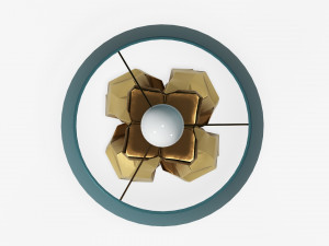 Table lamp with shade 06 Model 3D
