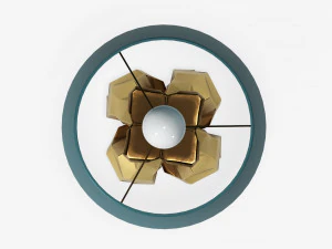 Table lamp with shade 06 3D Model