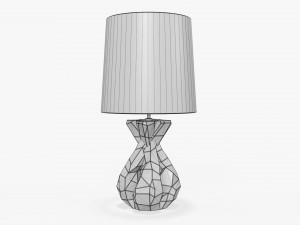 Table lamp with shade 06 Model 3D