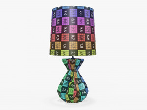 Table lamp with shade 06 Model 3D