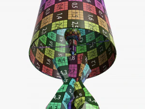 Table lamp with shade 06 3D Model