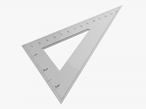 Three-sided ruler 01 3D Model