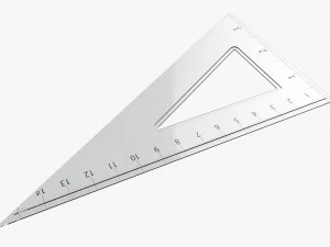Penggaris tiga sisi 01 Model 3D