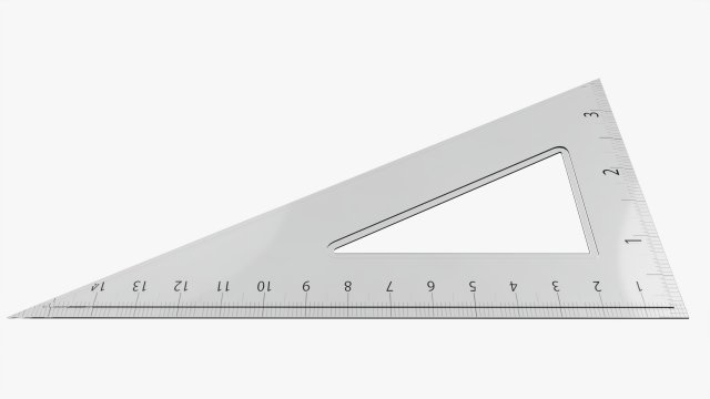 3 sided hot sale ruler