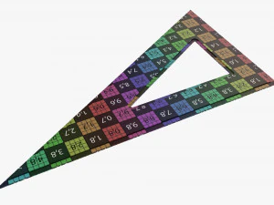 Penggaris tiga sisi 01 Model 3D