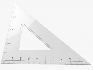 Three-sided ruler 02 Modello 3D
