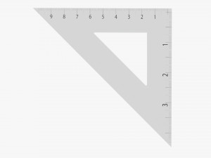 Three-sided ruler 02 Modello 3D