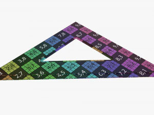 Righello a tre facce 02 Modello 3D