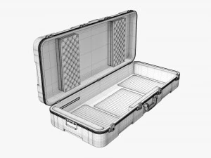 Caixa de teclado de transporte aberta Modelo 3D