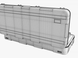 Caixa de teclado de transporte aberta Modelo 3D