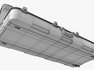 Caixa de teclado de transporte aberta Modelo 3D