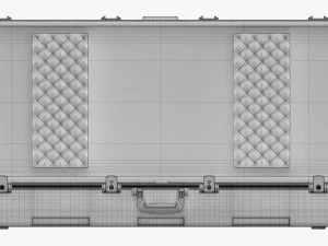 Caixa de teclado de transporte aberta Modelo 3D