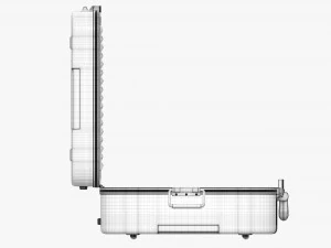 Caixa de teclado de transporte aberta Modelo 3D