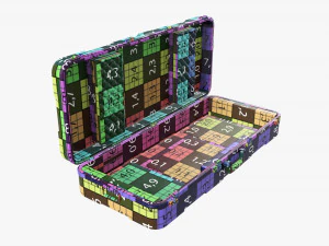 Caixa de teclado de transporte aberta Modelo 3D