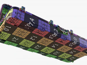 Caixa de teclado de transporte aberta Modelo 3D