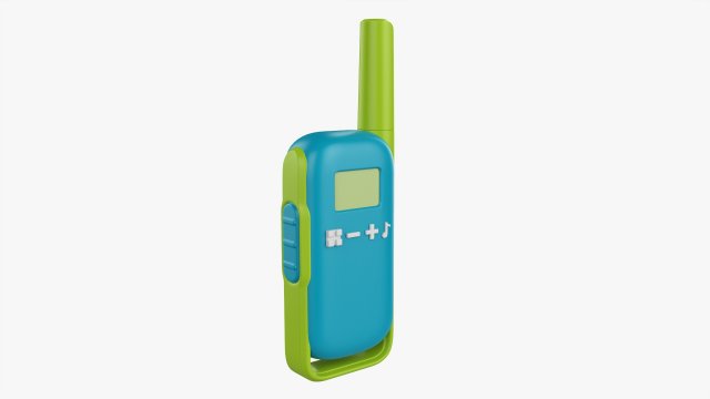 Two-way radio walkie talkie Modelo 3D .c4d .max .obj .3ds .fbx .stl .blend 
