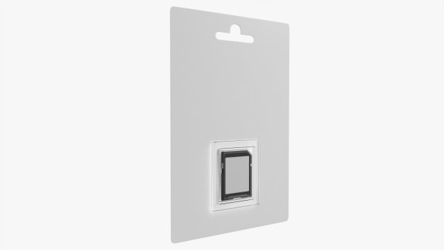 Ultra SD card in packaging 3D Model .c4d .max .obj .3ds .fbx .stl .blend 