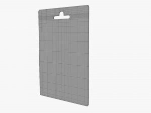 Ultra SD card in packaging 3D Model