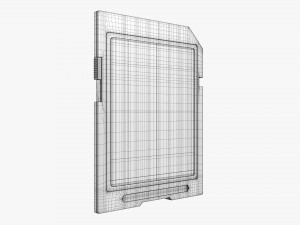 Ultra SD memory card Model 3D