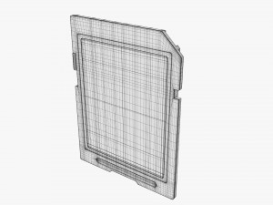 Ultra SD memory card Model 3D