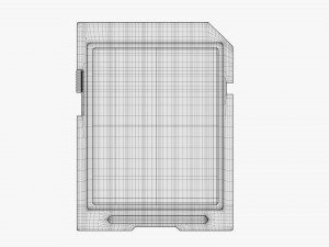Ultra SD memory card Model 3D