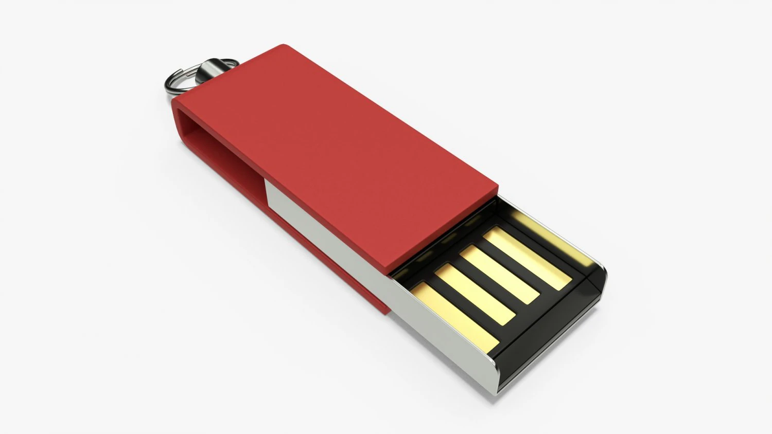 USB-Stick 02 3D Modell .c4d .max .obj .3ds .fbx .stl .blend 