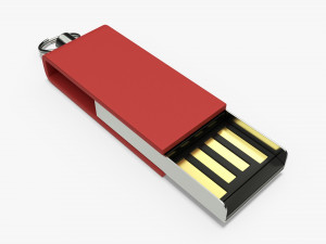 USB flash drive 02 3D Model